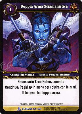 BETRAYER 101 / 264 Doppia Arma Sciamanistica rara -NEAR MINT-