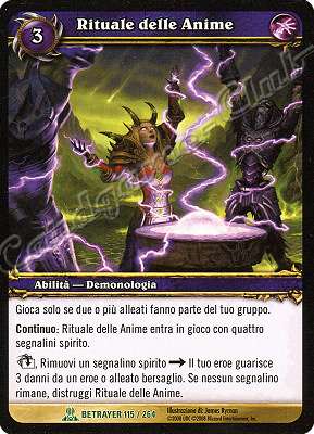 BETRAYER 115 / 264 Rituale delle Anime non comune -NEAR MINT-