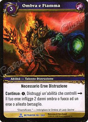 BETRAYER 116 / 264 Ombra e Fiamma rara -NEAR MINT-