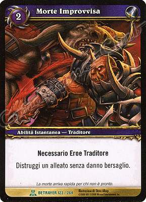 BETRAYER 123 / 264 Morte Improvvisa non comune -NEAR MINT-
