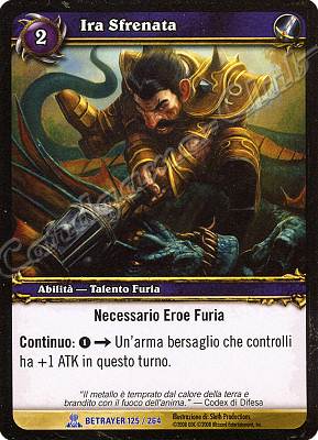 BETRAYER 125 / 264 Ira Sfrenata rara -NEAR MINT-