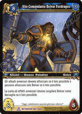 BETRAYER 136 / 264 Alto Comandante Bolvar Fordragon epica -NEAR MINT-