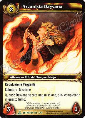 BETRAYER 198 / 264 Arcanista Dayvana non comune -NEAR MINT-