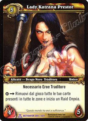 BETRAYER 209 / 264 Lady Katrana Prestor epica -NEAR MINT-