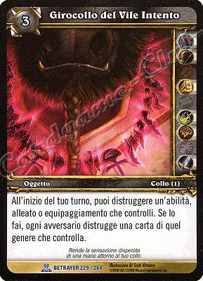 BETRAYER 229 / 264 Girocollo del Vile Intento rara -NEAR MINT-