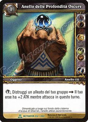 BETRAYER 232 / 264 Anello delle Profondita' Oscure non comune -NEAR MINT-