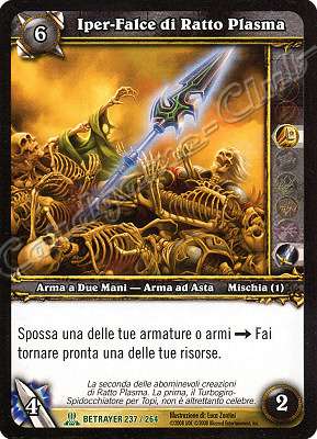 BETRAYER 237 / 264 Iper-Falce di Ratto Plasma non comune -NEAR MINT-