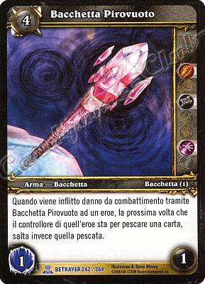 BETRAYER 242 / 264 Bacchetta Pirovuoto rara -NEAR MINT-