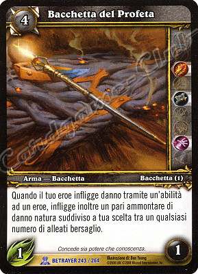 BETRAYER 243 / 264 Bacchetta del Profeta rara -NEAR MINT-