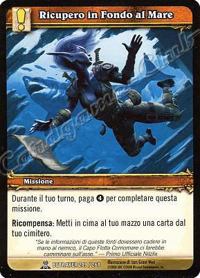 BETRAYER 249 / 264 Ricupero in Fondo al Mare comune -NEAR MINT-
