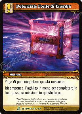 BETRAYER 258 / 264 Potenziale Fonte di Energia non comune -NEAR MINT-
