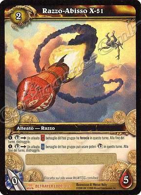 BETRAYER LOOT 3 / 3 Razzo-Abisso X-51 leggendaria -NEAR MINT-