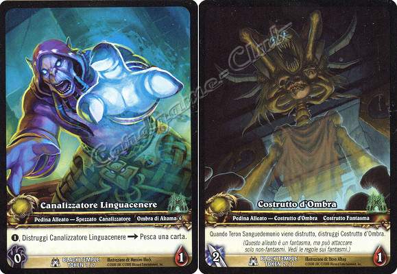 BLACK TEMPLE TOKEN 1/7 Canalizzatore Linguacenere comune -NEAR MINT-