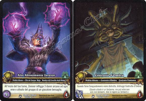 BLACK TEMPLE TOKEN 5/7 Alto Abissomante Zerevor comune -NEAR MINT-