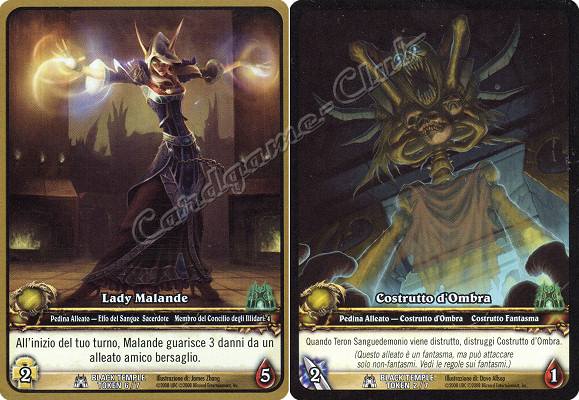 BLACK TEMPLE TOKEN 6/7 Lady Malande comune -NEAR MINT-