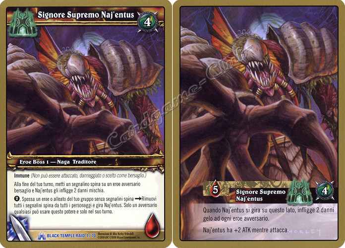 BLACK TEMPLE RAID 01/70 Signore Supremo Naj'entus rara oversize -NEAR MINT-