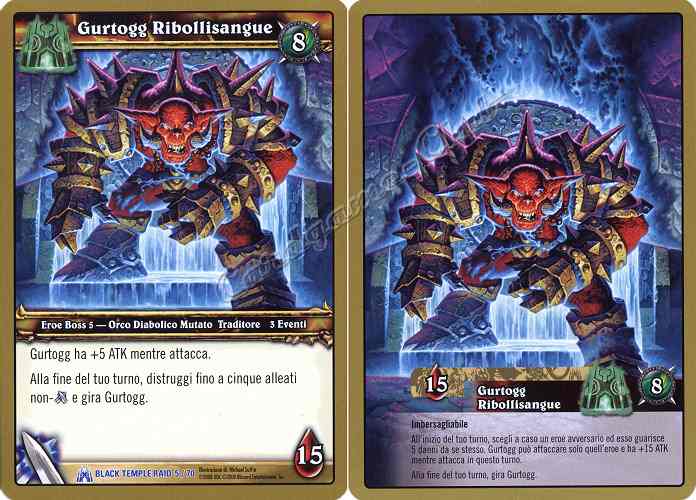 BLACK TEMPLE RAID 05/70 Gurtogg Ribollisangue rara oversize -NEAR MINT-