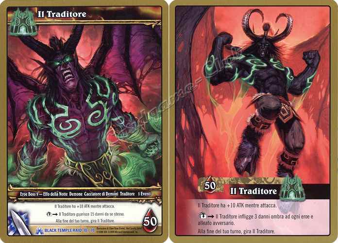 BLACK TEMPLE RAID 10/70 Il Traditore rara oversize -NEAR MINT-