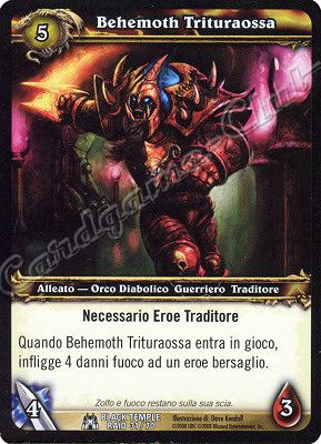 BLACK TEMPLE RAID 31/70 Behemoth Trituraossa comune -NEAR MINT-