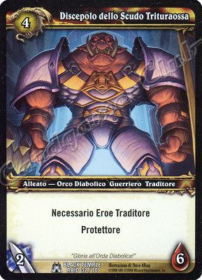 BLACK TEMPLE RAID 32/70 Discepolo dello Scudo Trituraossa comune -NEAR MINT-