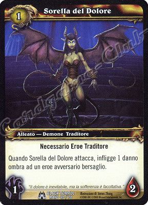 BLACK TEMPLE RAID 40/70 Sorella del Dolore comune -NEAR MINT-
