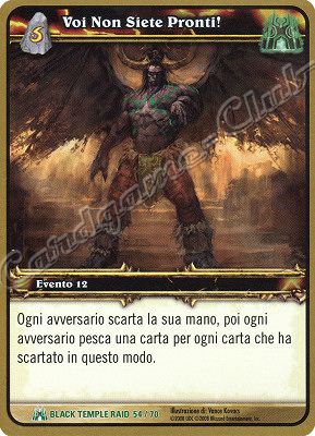 BLACK TEMPLE RAID 54/70 Voi Non Siete Pronti! non comune -NEAR MINT-