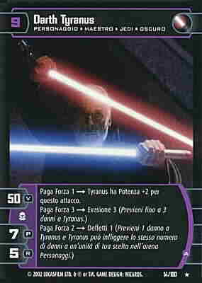 014 / 180 Darth Tyranus A rara (IT) -NEAR MINT-