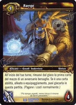 DARKMOON FAIRE 2/5 Sayge rara -NEAR MINT-