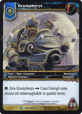 DARK PORTAL 002 / 319 Grumpherys non comune (IT) -NEAR MINT-
