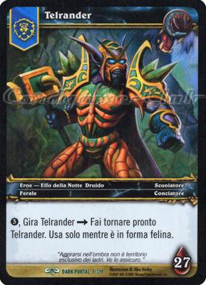 DARK PORTAL 007 / 319 Telrander non comune (IT) -NEAR MINT-