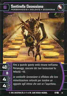 017 / 180 Sentinella Geonosiana rara (IT) -NEAR MINT-