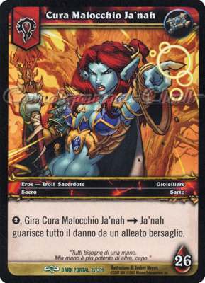 DARK PORTAL 015 / 319 Cura Malocchio Ja'nah non comune (IT) -NEAR MINT-