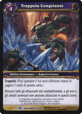 DARK PORTAL 033 / 319 Trappola Congelante rara (IT) -NEAR MINT-