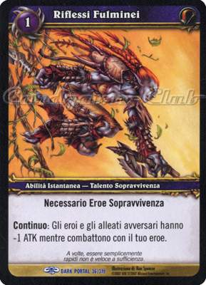 DARK PORTAL 036 / 319 Riflessi Fulminei rara (IT) -NEAR MINT-