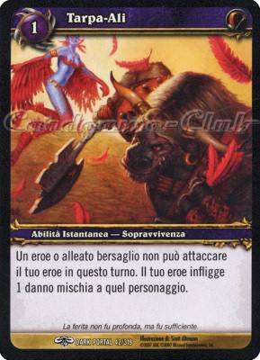 DARK PORTAL 042 / 319 Tarpa-Ali comune (IT) -NEAR MINT-