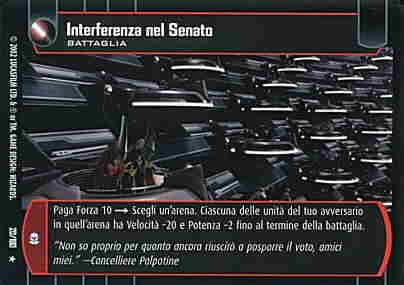 020 / 180 Interferenza nel Senato rara (IT) -NEAR MINT-