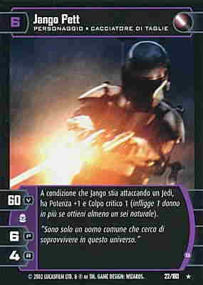 022 / 180 Jango Fett B rara (IT) -NEAR MINT-