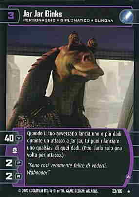 023 / 180 Jar Jar Binkis rara (IT) -NEAR MINT-