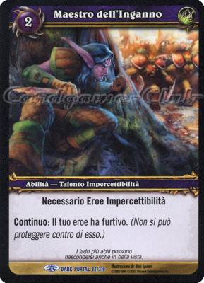 DARK PORTAL 083 / 319 Maestro dell'Inganno rara (IT) -NEAR MINT-