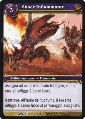 DARK PORTAL 094 / 319 Shock Infiammante comune (IT) -NEAR MINT-