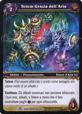 DARK PORTAL 096 / 319 Totem Grazia dell'Aria rara (IT) -NEAR MINT-