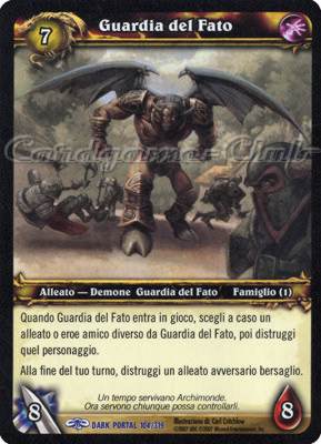 DARK PORTAL 104 / 319 Guardia del Fato rara (IT) -NEAR MINT-