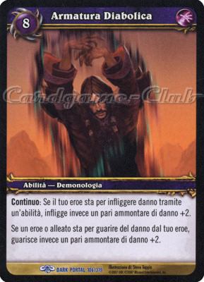 DARK PORTAL 106 / 319 Armatura Diabolica rara (IT) -NEAR MINT-