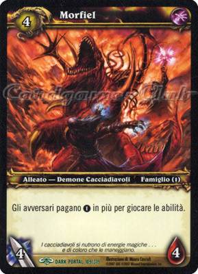 DARK PORTAL 109 / 319 Morfiel non comune (IT) -NEAR MINT-