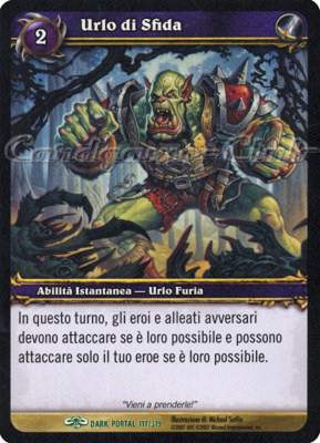 DARK PORTAL 117 / 319 Urlo di Sfida non comune (IT) -NEAR MINT-