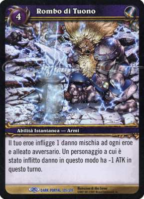 DARK PORTAL 125 / 319 Rombo di Tuono rara (IT) -NEAR MINT-