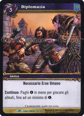 DARK PORTAL 128 / 319 Diplomazia non comune (IT) -NEAR MINT-