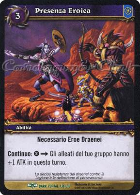 DARK PORTAL 130 / 319 Presenza Eroica non comune (IT) -NEAR MINT-