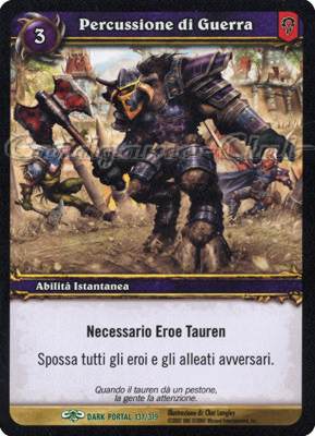 DARK PORTAL 137 / 319 Percussione di Guerra non comune (IT) -NEAR MINT-