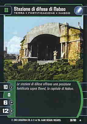 030 / 180 Stazione di difesa di Naboo rara (IT) -NEAR MINT-
